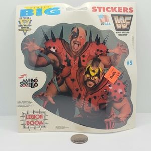 Vintage 1991 WWF wrestling really big sticker #5 Legion of Doom Mello Smello